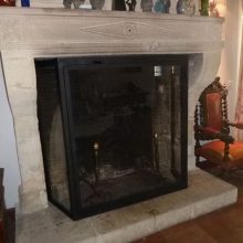 img Les portes vitrées de cheminée