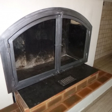 img Les portes vitrées de cheminée