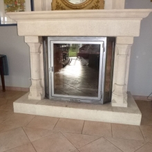 img Les portes vitrées de cheminée